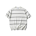 Striped Knitted Short Sleeve