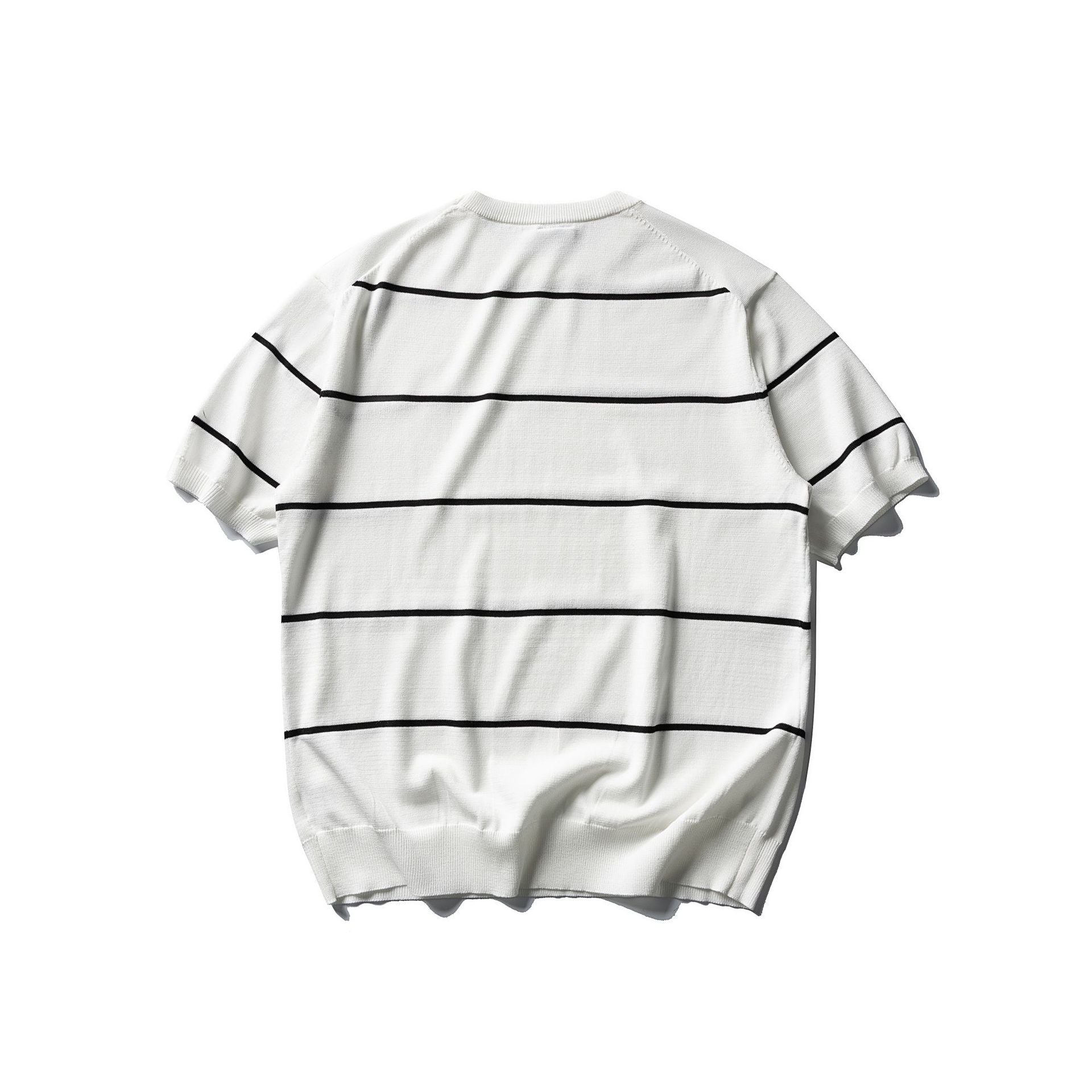 Striped Knitted Short Sleeve