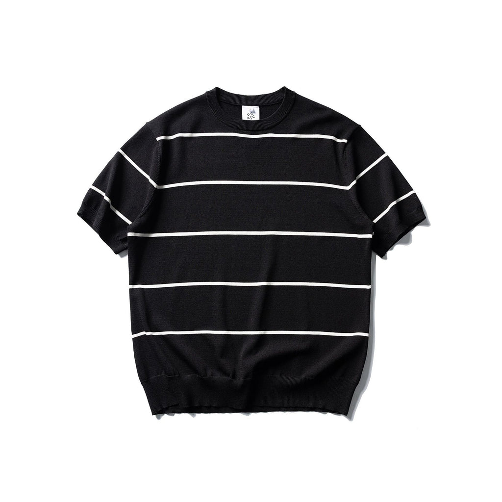 Striped Knitted Short Sleeve