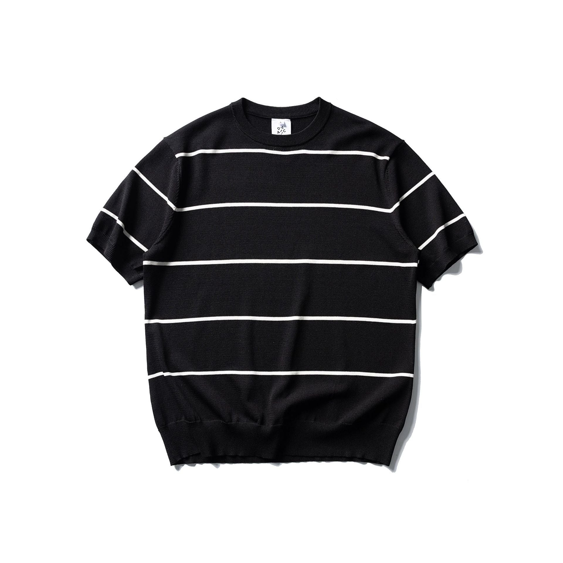 Striped Knitted Short Sleeve